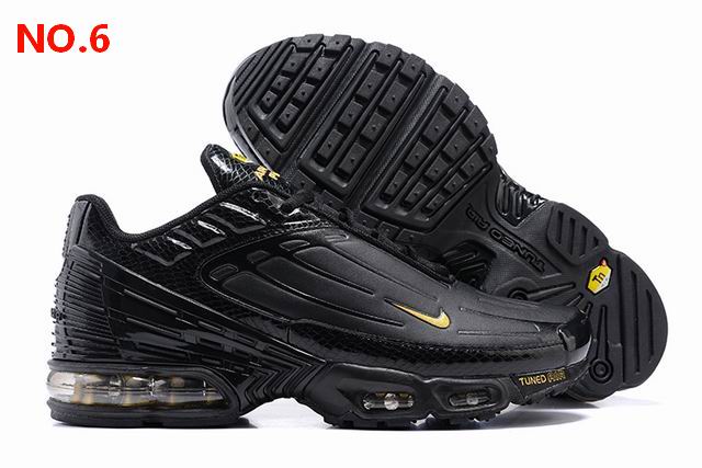 Nike Air Max Plus 3 Leather Mens Shoes Black Yellow;